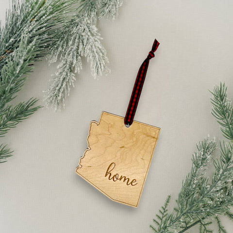 Arizona Home Script Ornament