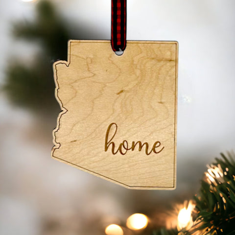 Arizona Home Script Ornament