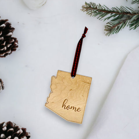 Arizona Home Script Ornament