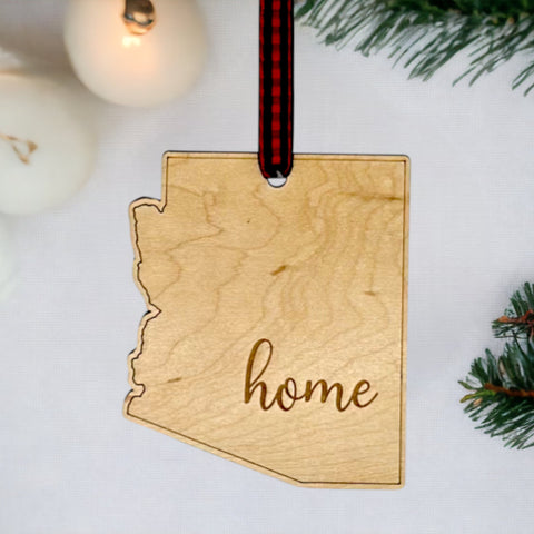 Arizona Home Script Ornament