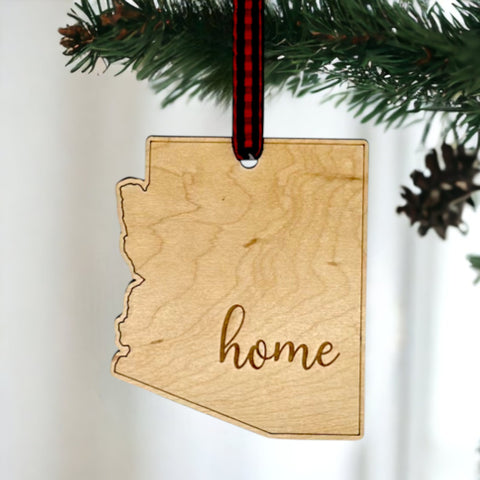 Arizona Home Script Ornament