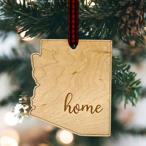 Arizona Home Script Ornament