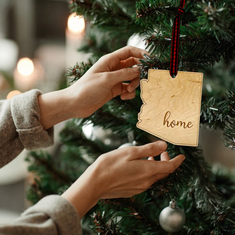 Arizona Home Script Ornament