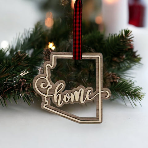 Arizona Home Double Layer Ornament