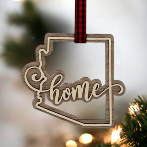 Arizona Home Double Layer Ornament