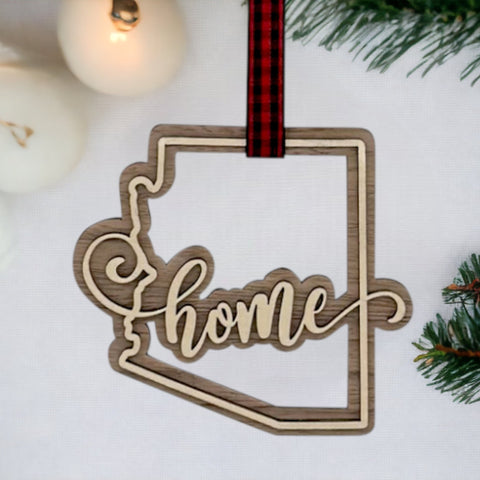 Arizona Home Double Layer Ornament