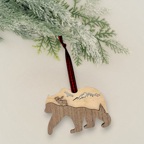 Bear Layered Ornament