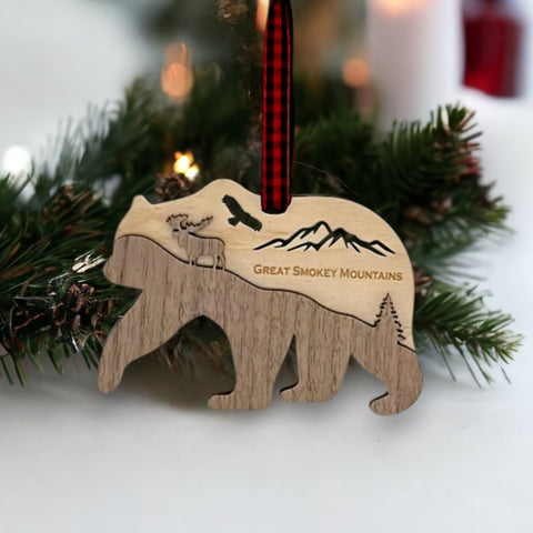 Bear Layered Ornament