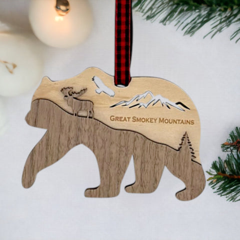 Bear Layered Ornament