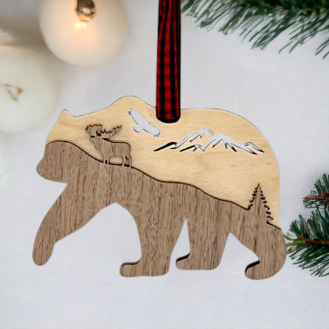 Bear Layered Ornament