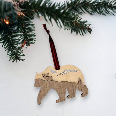 Bear Layered Ornament