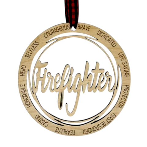 Firefighter Christmas Ornament