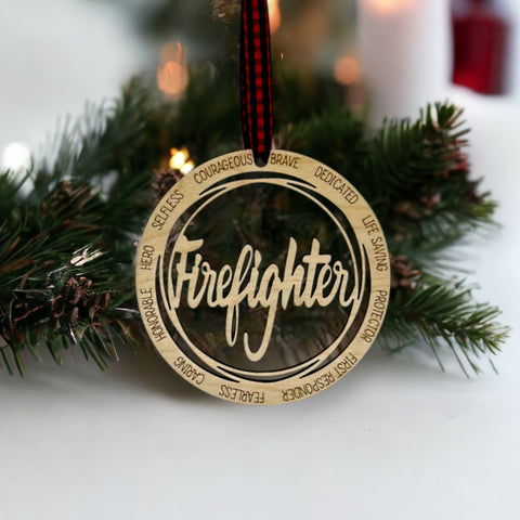 Firefighter Christmas Ornament