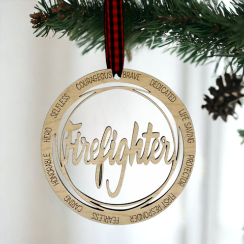 Firefighter Christmas Ornament