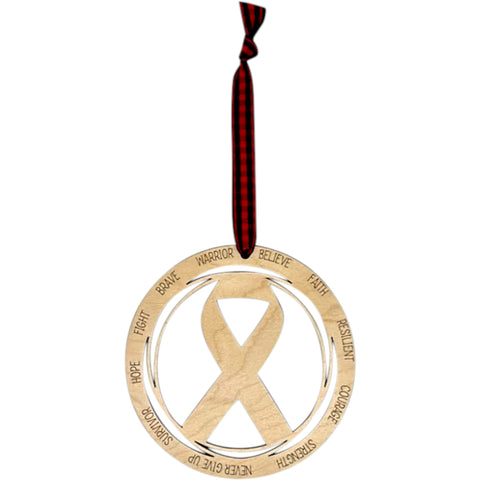 Cancer Ribbon Ornament