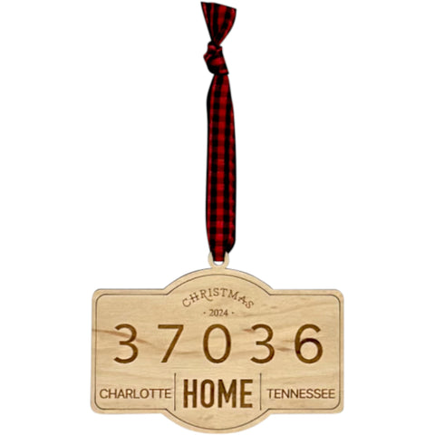 Personalized New Home Address Ornament