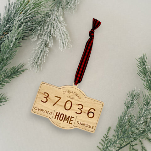 Personalized New Home Address Ornament