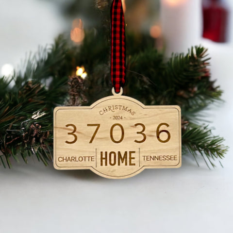 Personalized New Home Address Ornament