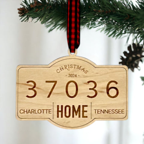 Personalized New Home Address Ornament