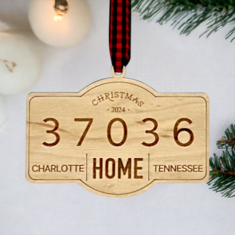 Personalized New Home Address Ornament