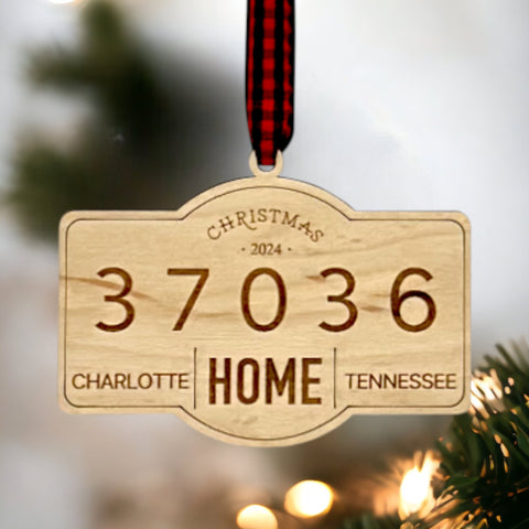 Personalized New Home Address Ornament