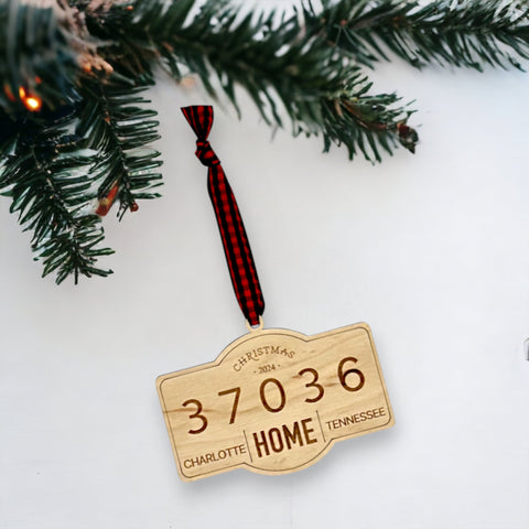 Personalized New Home Address Ornament