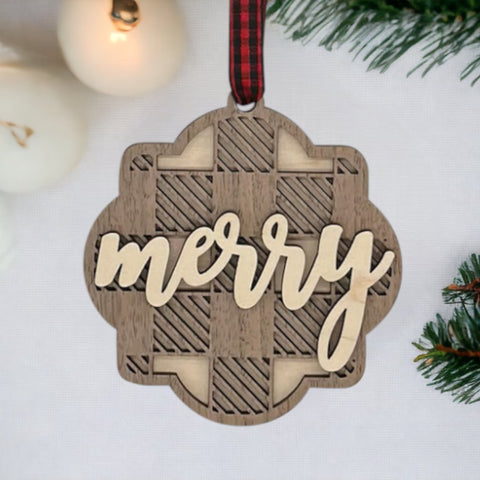 Customized Merry Ornament
