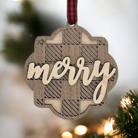 Customized Merry Ornament