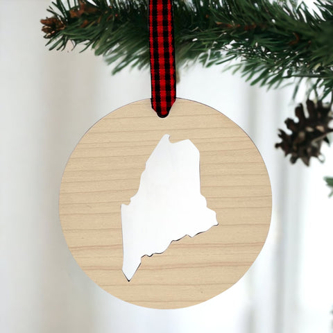 Maine Cut Out Ornament