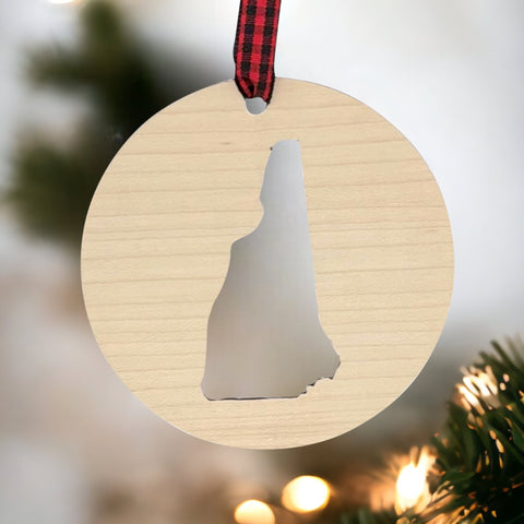 New Hampshire Cut Out Ornament
