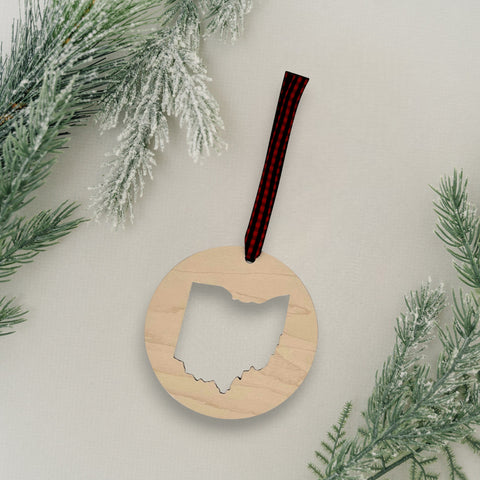 Ohio Cut Out Ornament