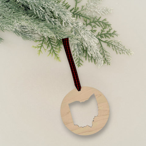 Ohio Cut Out Ornament