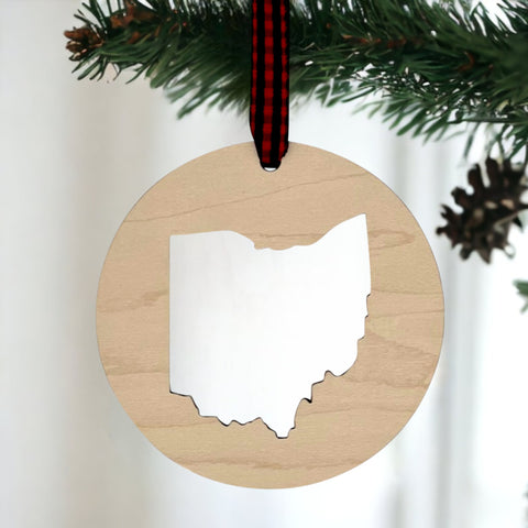 Ohio Cut Out Ornament