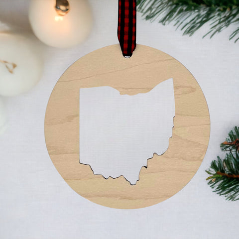 Ohio Cut Out Ornament