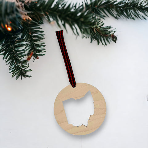 Ohio Cut Out Ornament