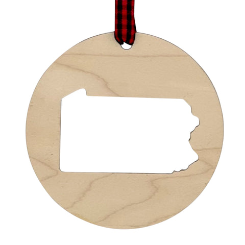 Pennsylvania Cut Out Ornament