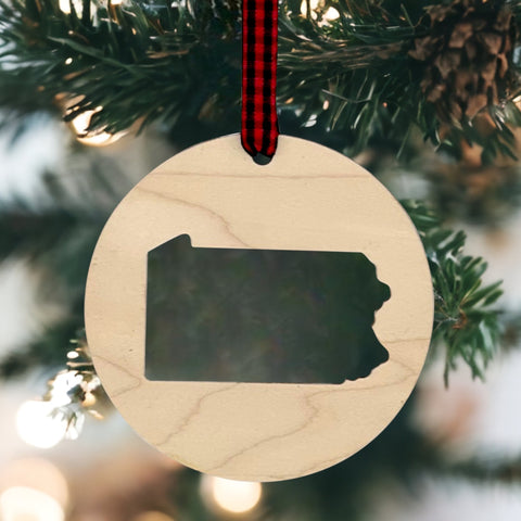 Pennsylvania Cut Out Ornament