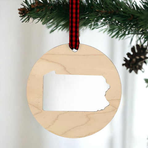 Pennsylvania Cut Out Ornament