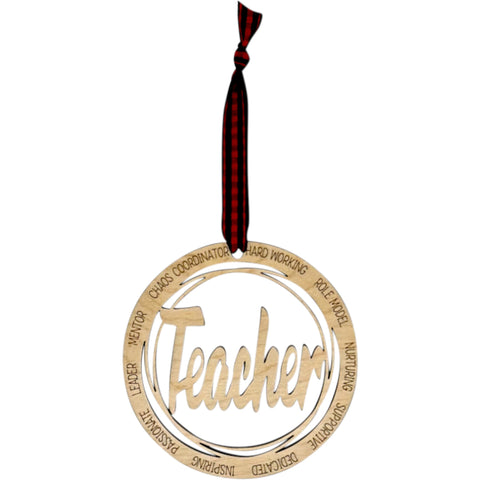 Cherish the season with our Teacher Appreciation Christmas Ornament, a symbol of gratitude for those who shape minds. Featuring a delicate apple design, it's the perfect gift for educators who inspire.