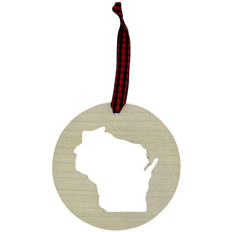 Wisconsin Cut Out Ornament