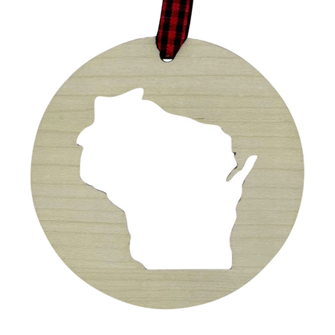 Wisconsin Cut Out Ornament