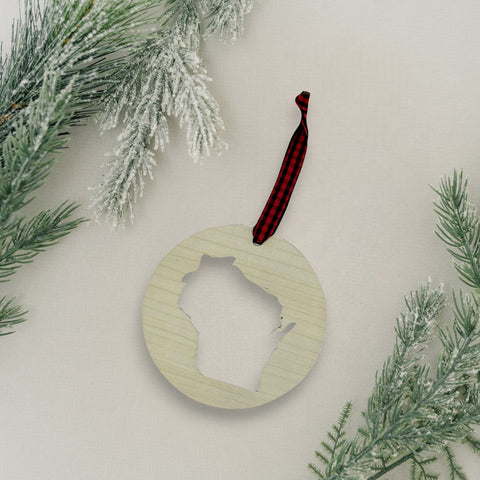 Wisconsin Cut Out Ornament