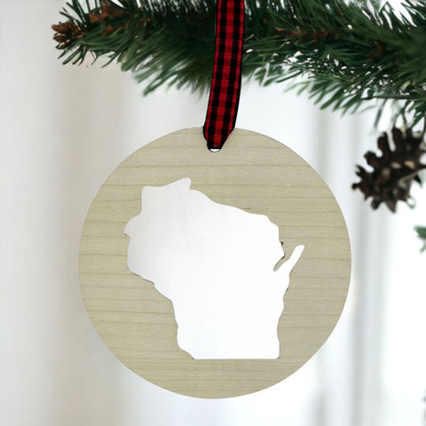 Wisconsin Cut Out Ornament