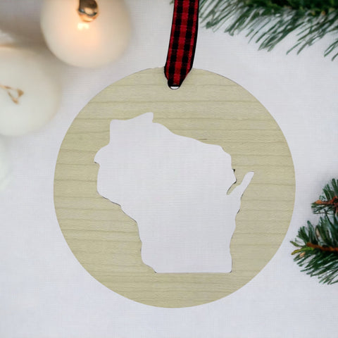 Wisconsin Cut Out Ornament