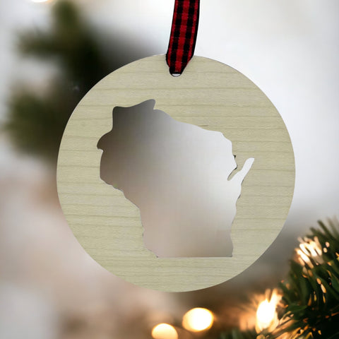 Wisconsin Cut Out Ornament