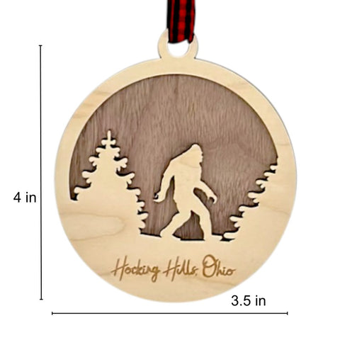 Sasquatch Wooden Ornament