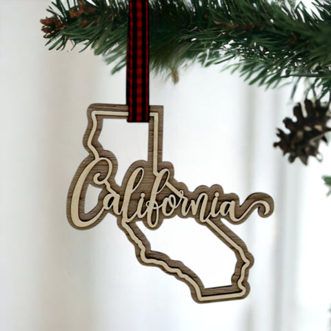 California Double Layer Ornament