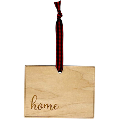 Colorado Home Script Ornament