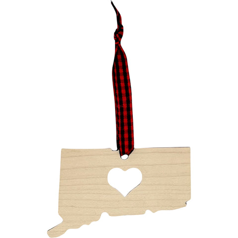 Connecticut Heart Ornament