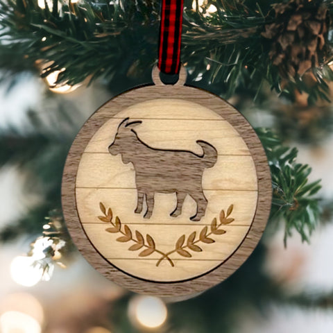 Custom Farm Goat Ornament